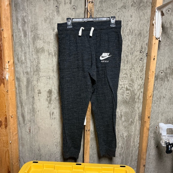 Nike Just Do It Blue Hoodie Gray Joggers Set Women’s Size M Hooded Drawstring - Picture 7 of 11